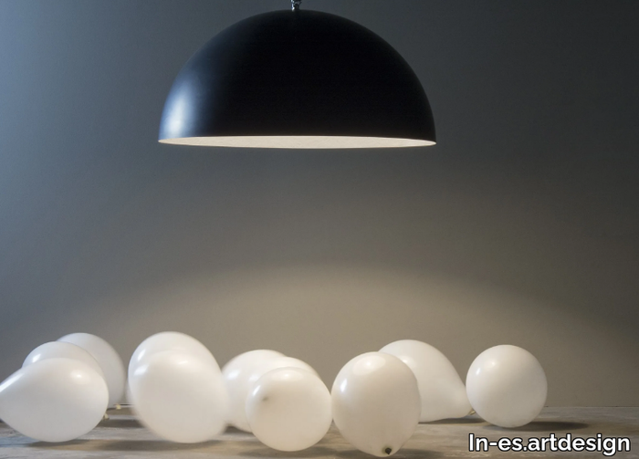 MEZZA LUNA 1 LAVAGNA - Resin pendant lamp _ In-es.artdesign