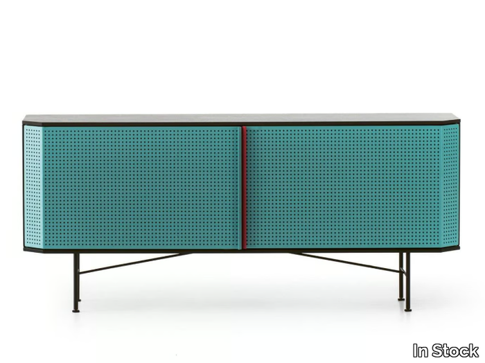 MOROSO - PERF - Powder coated steel sideboard with doors _ In Stock