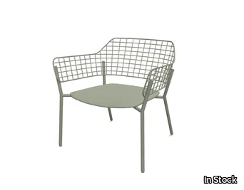 EMU - LYZE - Garden stainless steel easy chair with armrests _ In Stock