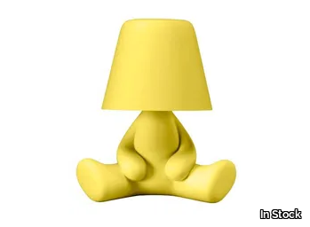 QEEBOO - SWEET BROTHERS_JOE YELLOW - LED cordless rechargeable polycarbonate table lamp _ In Stock