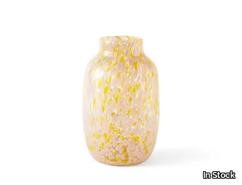 HAY - SPLASH PINK YELLOW - Blown glass vase _ In Stock