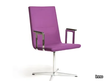 BASSO L - With 4-spoke base fabric easy chair _ Inno