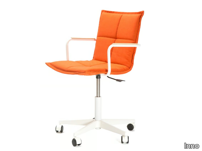 LAB Z METAL - Height-adjustable office chair with castors with 5-Spoke base _ Inno