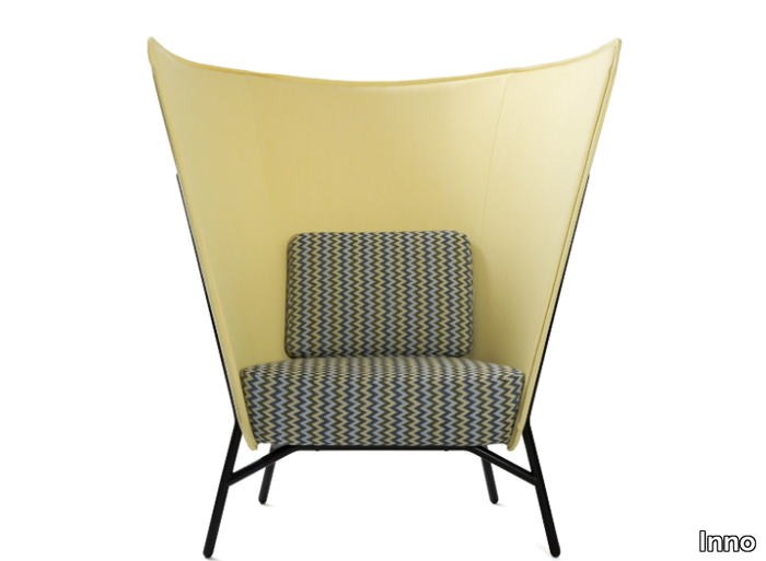 AURA CHAIR L - Fabric armchair high-back _ Inno