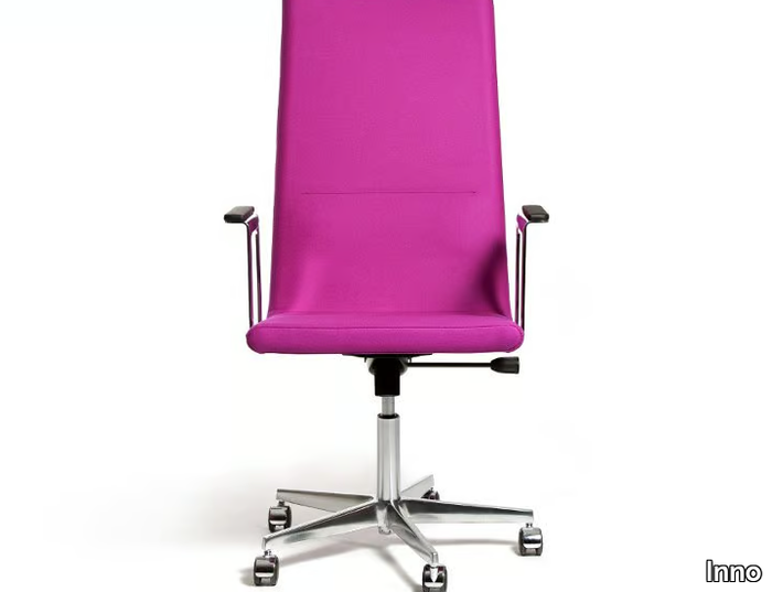 BASSO XL - High-back chair with armrests with castors _ Inno