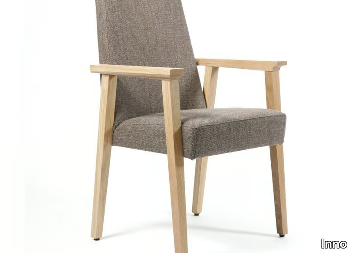 CONFERENCE - Upholstered chair with armrests _ Inno