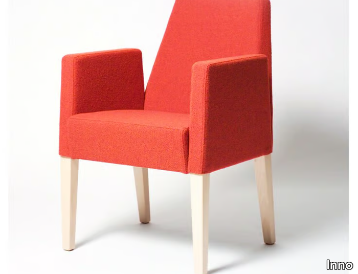 SOFT - Upholstered easy chair with armrests _ Inno