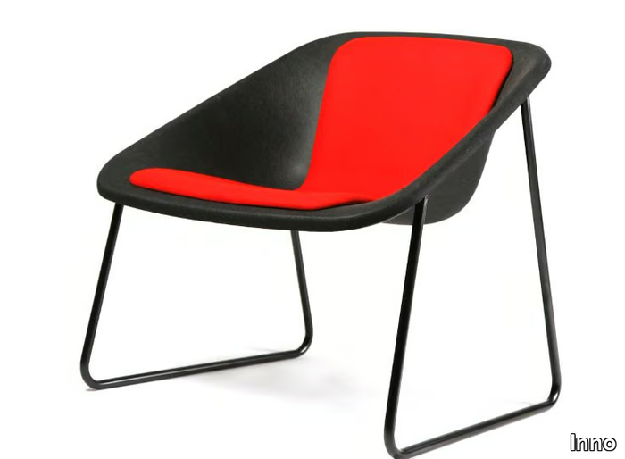 KOLA - Sled base polyester easy chair _ Inno