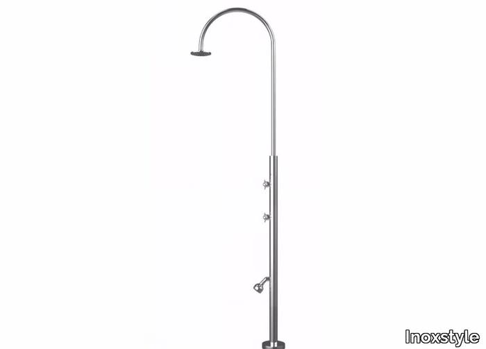 ARIA CYLINDER L - Stainless steel outdoor shower _ Inoxstyle