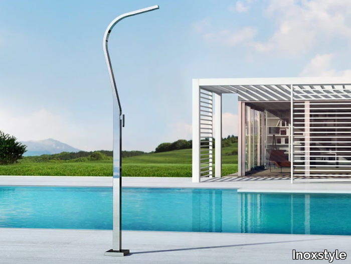 EIDOTHEA - Stainless steel outdoor shower _ Inoxstyle