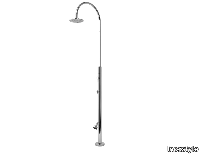 ARIA CYLINDER ML BEAUTY - Stainless steel outdoor shower _ Inoxstyle