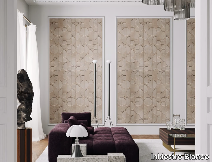 ADAGIO - Multi-layer wood Decorative panel _ Inkiostro Bianco