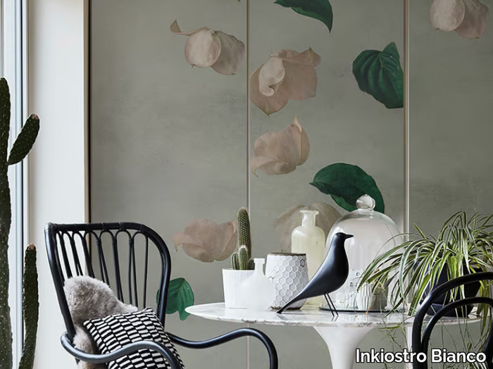 DOMUS I - Panoramic wallpaper with floral pattern _ Inkiostro Bianco