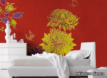 FLAMBOYANT - Panoramic wallpaper with floral pattern _ Inkiostro Bianco