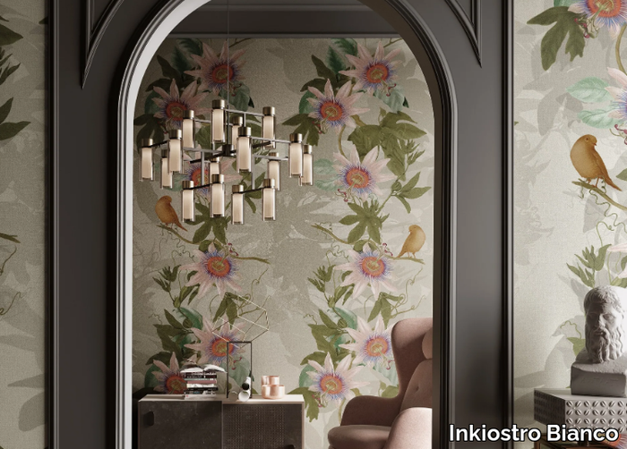 LIXUS - Wallpaper with floral pattern _ Inkiostro Bianco