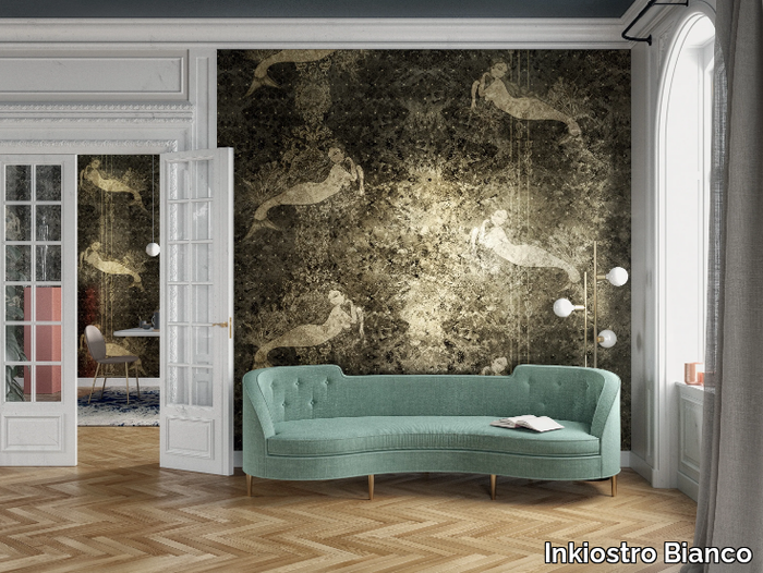 NOCTURNA - Gold leaf wallpaper _ Inkiostro Bianco