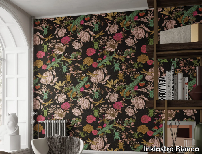 PROMENADE - Wallpaper with floral pattern _ Inkiostro Bianco