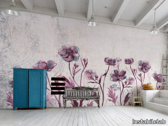 AQUARELA - Wallpaper with floral pattern _ Instabilelab