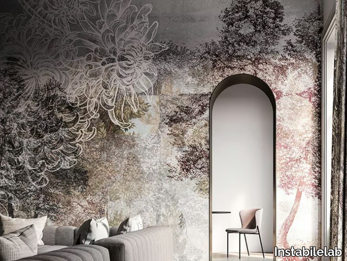 GRENOBLE - Wallpaper with floral pattern _ Instabilelab