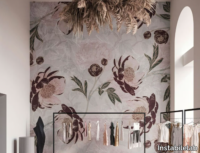 OLIVIER - Wallpaper with floral pattern _ Instabilelab