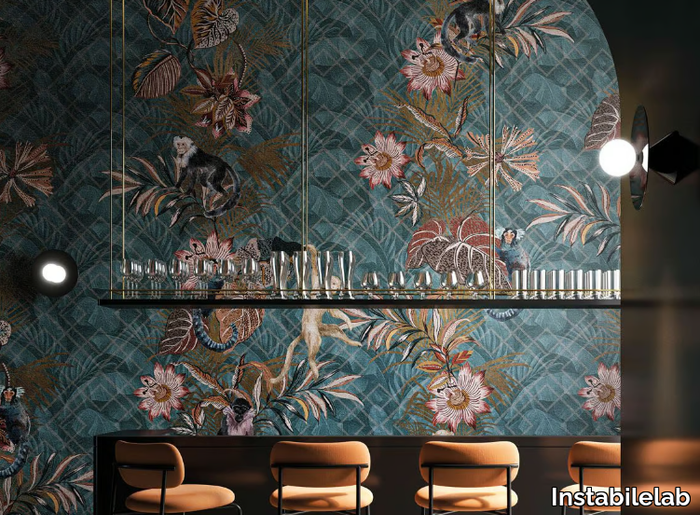 LUCIEN - Wallpaper with floral pattern _ Instabilelab