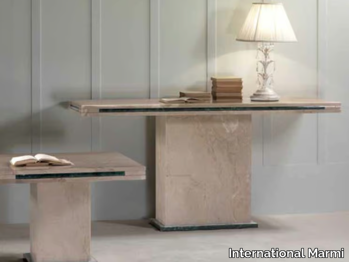 LORENZO - Rectangular marble console table _ International Marmi