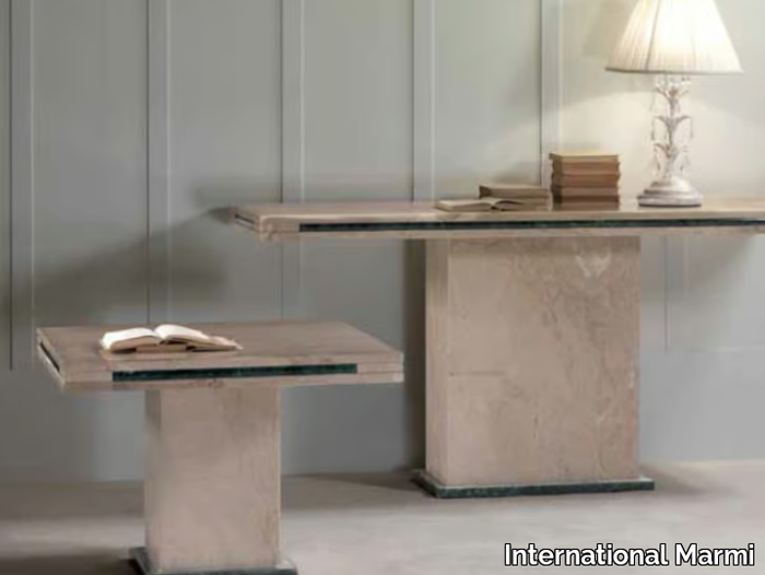 LORENZO - Rectangular marble coffee table _ International Marmi