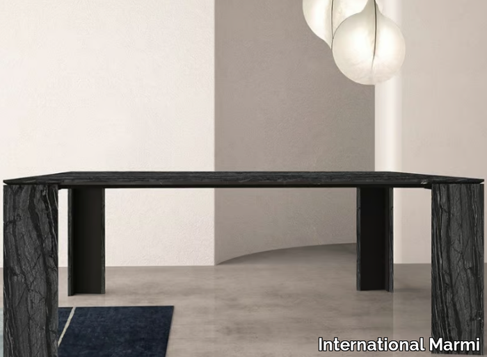 NOA - Square marble table _ International Marmi