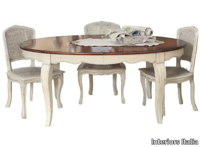 PR421 - Extending solid wood table _ Interiors Italia