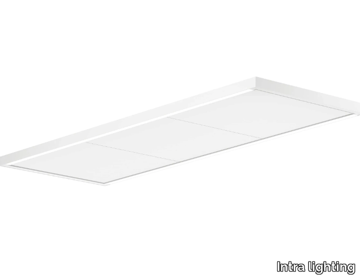 ACOUSTO RECTANGULAR CS - Acoustic LED aluminium and Ecophon ceiling lamp _ Intra lighting