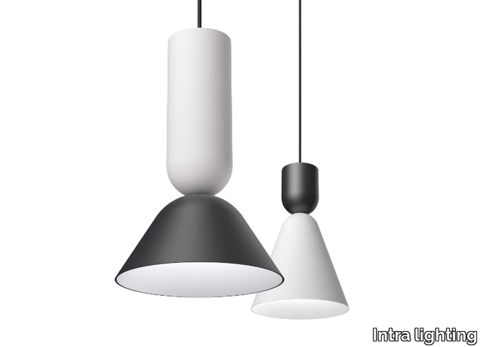 ZOE DUO - LED powder coated aluminium pendant lamp _ Intra lighting