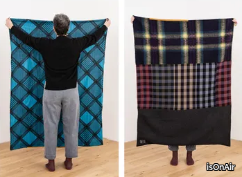 RE/PLAID 01/50 - Reversible wool and cotton blanket _ isOnAir