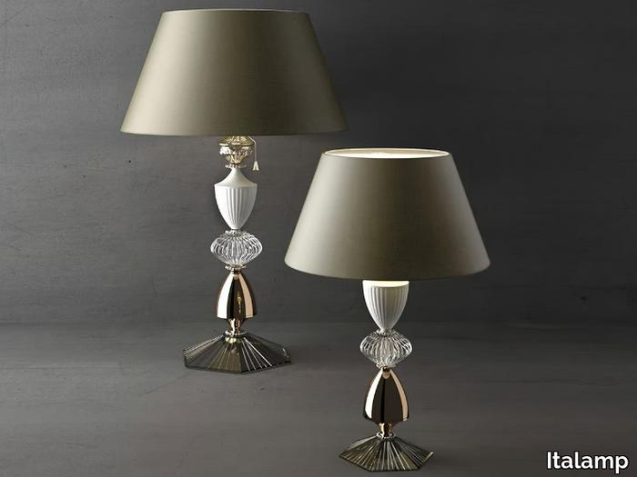 AMELIE - Indirect light metal and crystal table lamp _ Italamp