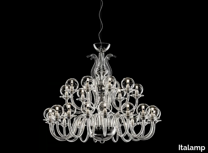 VIVALDI - Adjustable crystal chandelier _ Italamp