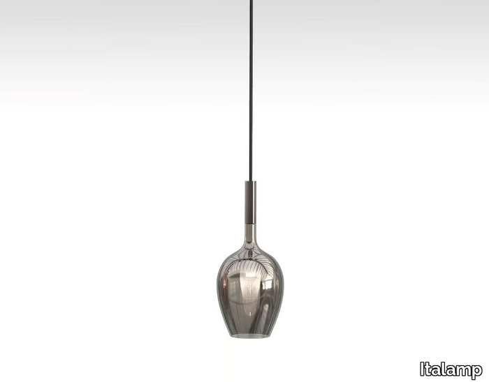 ROSÈ 3050/S1 - Blown glass pendant lamp _ Italamp