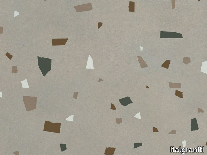 NUANCES TORTORA COCCIO - Indoor/outdoor porcelain stoneware wall/floor tiles terrazzo effect _ Italgraniti