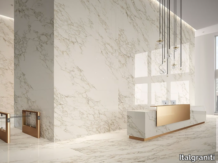 MARBLE EXPERIENCE CALACATTA GOLD - Porcelain stoneware wall/floor tiles with marble effect _ Italgraniti