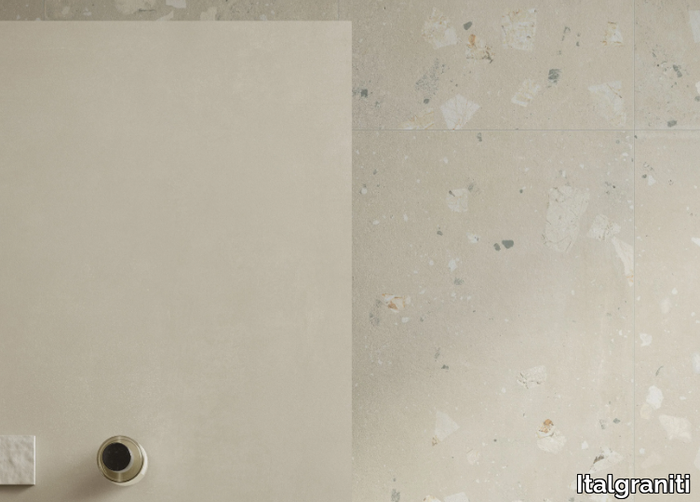 I CEMENTI FLAX CIOTTOLO - Porcelain stoneware wall/floor tiles with concrete effect _ Italgraniti