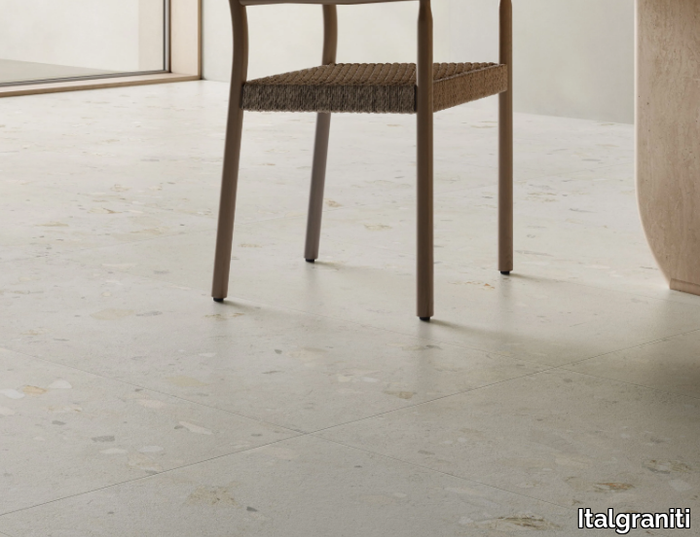 I CEMENTI WHITE CIOTTOLO - Porcelain stoneware wall/floor tiles with concrete effect _ Italgraniti