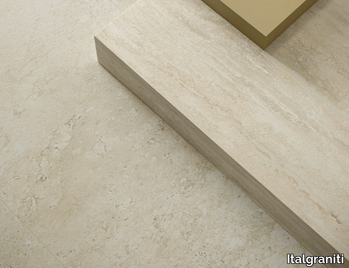 I TRAVERTINI BIANCO CROSS CUT - Porcelain stoneware wall/floor tiles with travertine effect _ Italgraniti