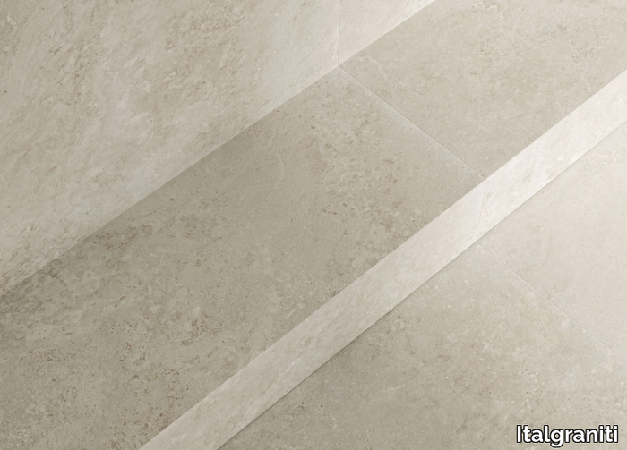 I TRAVERTINI GRIGIO CROSS CUT - Porcelain stoneware wall/floor tiles with travertine effect _ Italgraniti