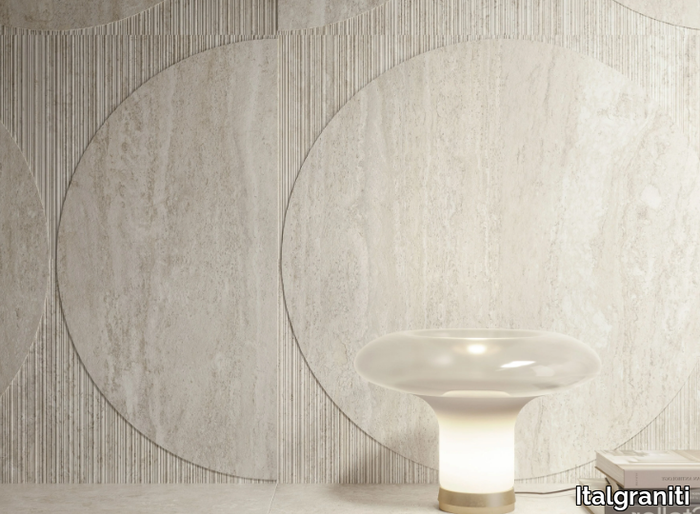 I TRAVERTINI GRIGIO VEIN CUT - Porcelain stoneware wall/floor tiles with travertine effect _ Italgraniti