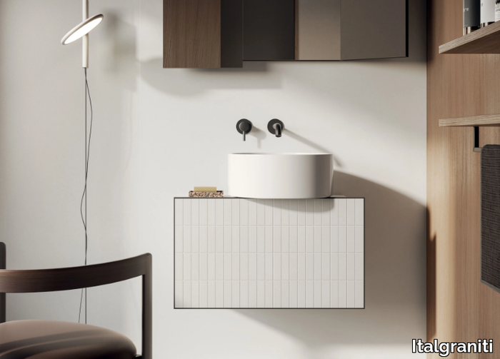 PIANO.70 - Wall-mounted vanity unit _ Italgraniti