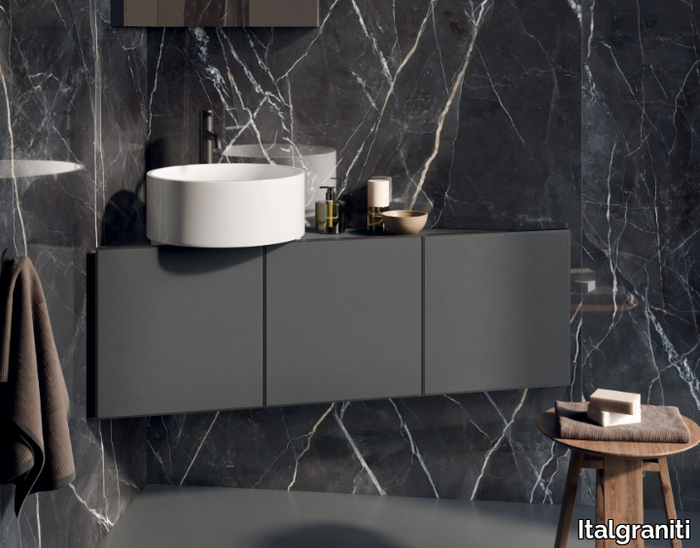 PIANOANGLE.110 - Wall-mounted vanity unit _ Italgraniti