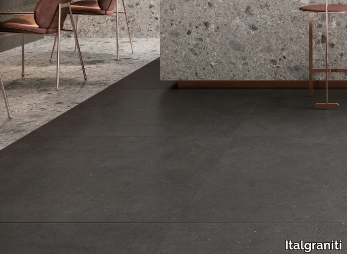 SILVER GRAIN DARK - Porcelain stoneware wall/floor tiles with stone effect _ Italgraniti