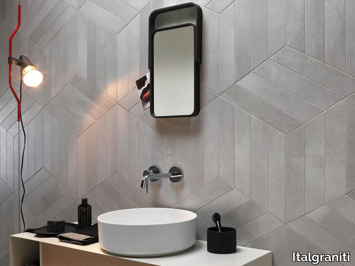 METALINE STEEL - Porcelain stoneware wall/floor tiles with metal effect _ Italgraniti