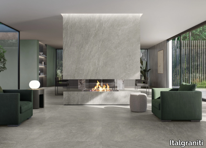 ORIGINS SILVER - Porcelain stoneware wall/floor tiles with stone effect _ Italgraniti