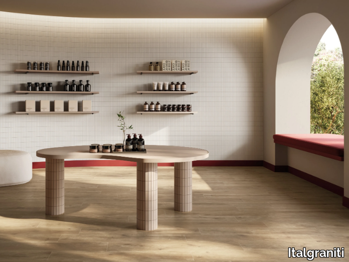 ESSENCE TAUPE - Porcelain stoneware flooring with wood effect _ Italgraniti