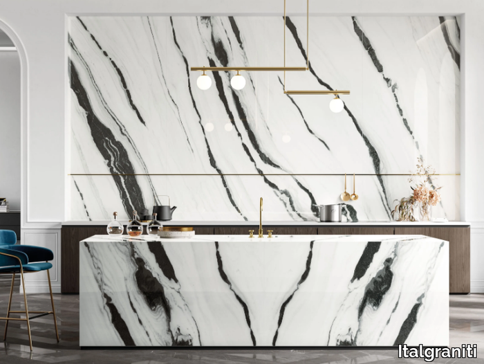 LUX EXPERIENCE PANDA WHITE - Porcelain stoneware wall/floor tiles with marble effect _ Italgraniti