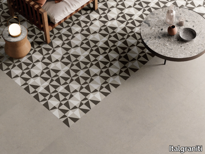 SILVER GRAIN DECOR - Porcelain stoneware wall/floor tiles with stone effect _ Italgraniti